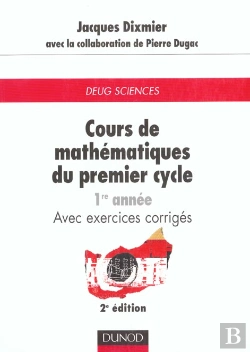 Bertrand.pt - Cours De Mathématiques Du Premier Cycle - Exercices, Indications De Solutions, Réponses - Tome 1