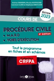 Cours De Procédure Civile Et Modes Alternatifs De Règlement Des Différends (Édition 2023)
