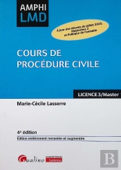 Cours De Procédure Civile : Intègre Les Dispositions De La Loi Ddadue Du 30 Avril 2025 (Action De Groupe) (4e Édition)