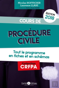 Bertrand.pt - Cours De Procédure Civile ; Tout Le Programme En Fiches Et En Schémas (Édition 2018)