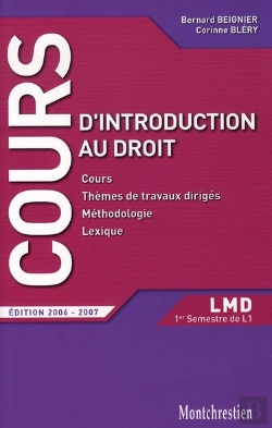 Bertrand.pt - Cours D'Introduction Au Droit (Édition 2006-2007)