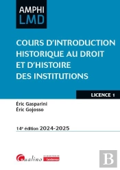 Cours D'Introduction Historique Au Droit Et D'Histoire Des Institutions