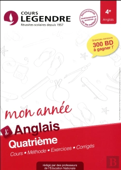 Bertrand.pt - Cours Legendre Anglais Quatrieme Mon Annee