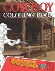 Cowboy Coloring Book For Kids Ages 3-8