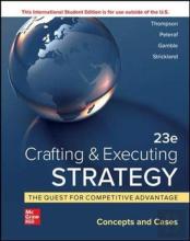 Crafting & Executing Strategy: The Quest For Competitive Advantage:  Concepts And Cases Ise