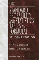 Crc Standard Probability And Statistics Tables And Formulae, Student Edition