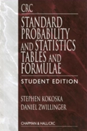 Crc Standard Probability And Statistics Tables And Formulae, Student Edition
