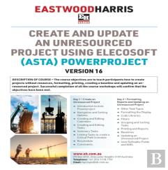 Create And Update An Unresourced Project Using Elecosoft (Asta) Powerproject Version 16