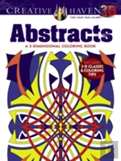 Creative Haven 3-D Abstracts Coloring Book