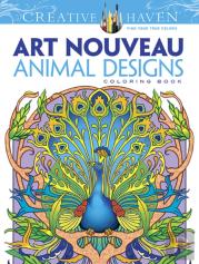 Creative Haven Art Nouveau Animal Designs Coloring Book