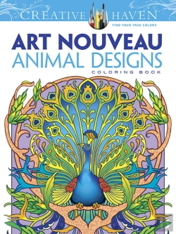 Bertrand.pt - Creative Haven Art Nouveau Animal Designs Coloring Book