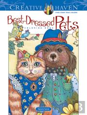 Creative Haven Best-Dressed Pets Coloring Book