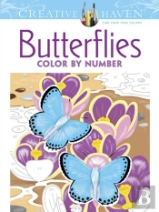 Creative Haven Butterflies Color By Number Coloring Book