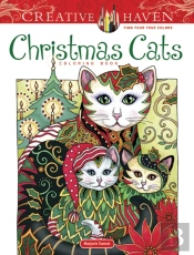 Creative Haven Christmas Cats Coloring Book