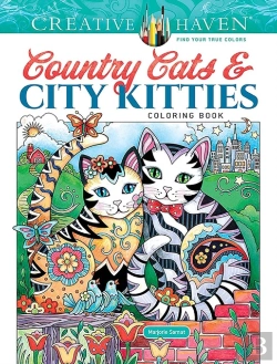 Bertrand.pt - Creative Haven Country Cats & City Kitties Coloring Book