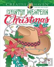 Creative Haven Country Western Christmas Coloring Book