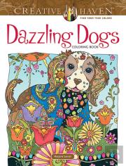Creative Haven Dazzling Dogs Coloring Book
