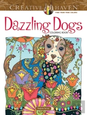 Creative Haven Dazzling Dogs Coloring Book