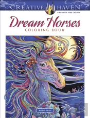Creative Haven Dream Horses Coloring Book