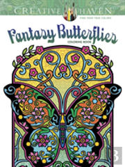 Creative Haven Fantasy Butterflies Coloring Book