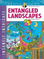 Creative Haven Insanely Intricate Entangled Landscapes Coloring Book