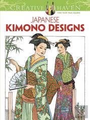 Creative Haven Japanese Kimono Designs Coloring Book