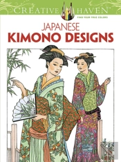 Creative Haven Japanese Kimono Designs Coloring Book