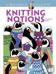 Creative Haven Knitting Notions Coloring Book