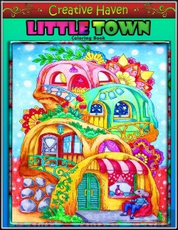 Bertrand.pt - Creative Haven Little Town Coloring Book
