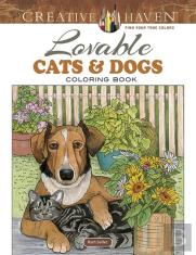 Creative Haven Lovable Cats And Dogs Coloring Book
