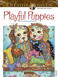 Bertrand.pt - Creative Haven Playful Puppies Coloring Book
