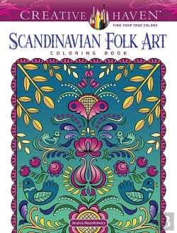 Bertrand.pt - Creative Haven Scandinavian Folk Art Coloring Book