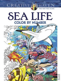 Bertrand.pt - Creative Haven Sea Life Color By Number Coloring Book