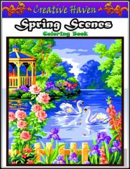 Creative Haven Spring Scenes Coloring Book
