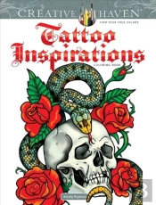 Creative Haven Tattoo Inspirations Coloring Book