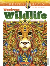 Creative Haven Wondrous Wildlife Coloring Book