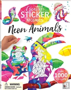 Bertrand.pt - Creative Sticker Mosaics Neon Animals
