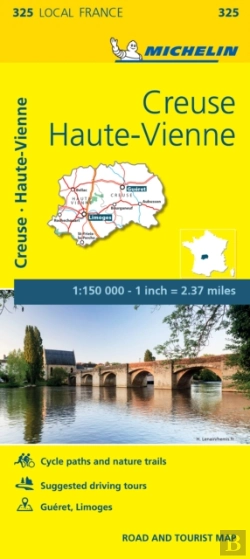 Bertrand.pt - Creuse, Haute-Vienne, France Local Map 325