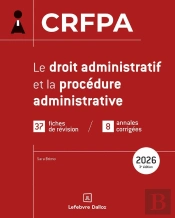 Crfpa 2026 : Le Droit Administratif Et La Procédure Administrative (3e Édition)