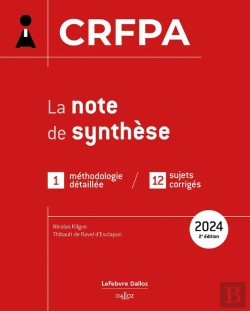 Bertrand.pt - Crfpa : La Note De Synthèse