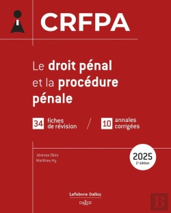 Bertrand.pt - Crfpa : Le Droit Pénal Et La Procédure Pénale (Édition 2025)