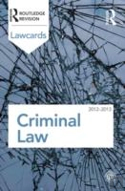 Bertrand.pt - Criminal Lawcards 2012-2013