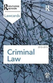 Criminal Lawcards 2012-2013
