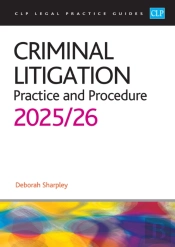 Criminal Litigation: 2025/26