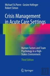 Crisis Management In Acute Care Settings