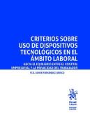 Criterios Sobre Uso De Dispositivos Tecnologicos En El Ambit