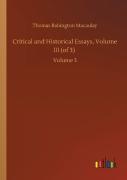 Critical And Historical Essays, Volume Iii (Of 3)