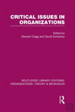 Bertrand.pt - Critical Issues In Organizations (Rle: Organizations)