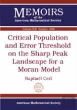 Critical Population And Error Threshold On The Sharp Peak Landscape For A Moran Model