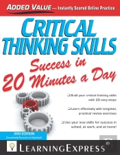Critical Thinking Skills Success In 20 Minutes A Day, 3rd Edition